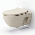 Wandcloset met softclose deksel beige keramiek 35 x 60 x 40cm